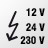 Icon: Motor 12, 24 und 230 V