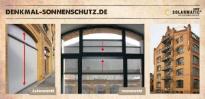 Sonnenschutz am Denkmal